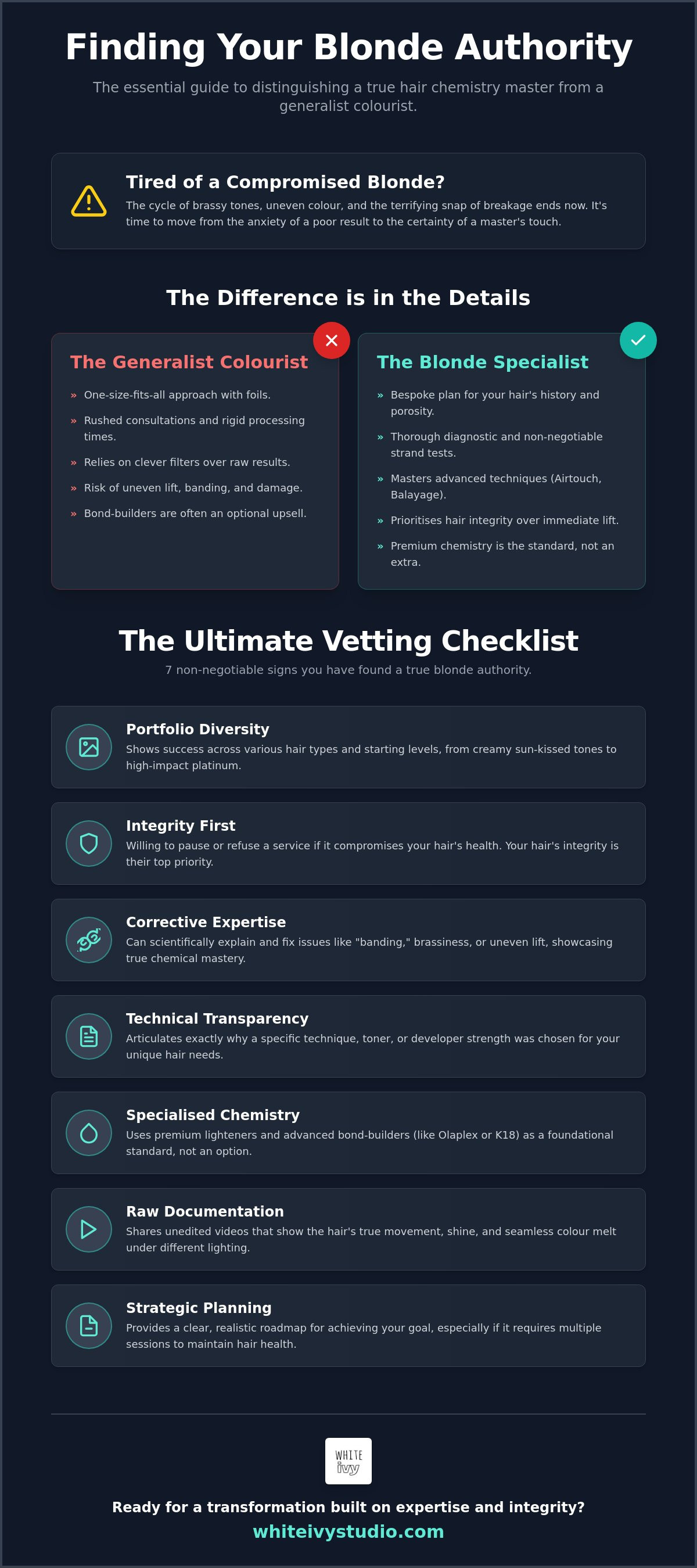 Blonde Specialist Near Me: The Essential Vetting Checklist for Melbourne Blondes