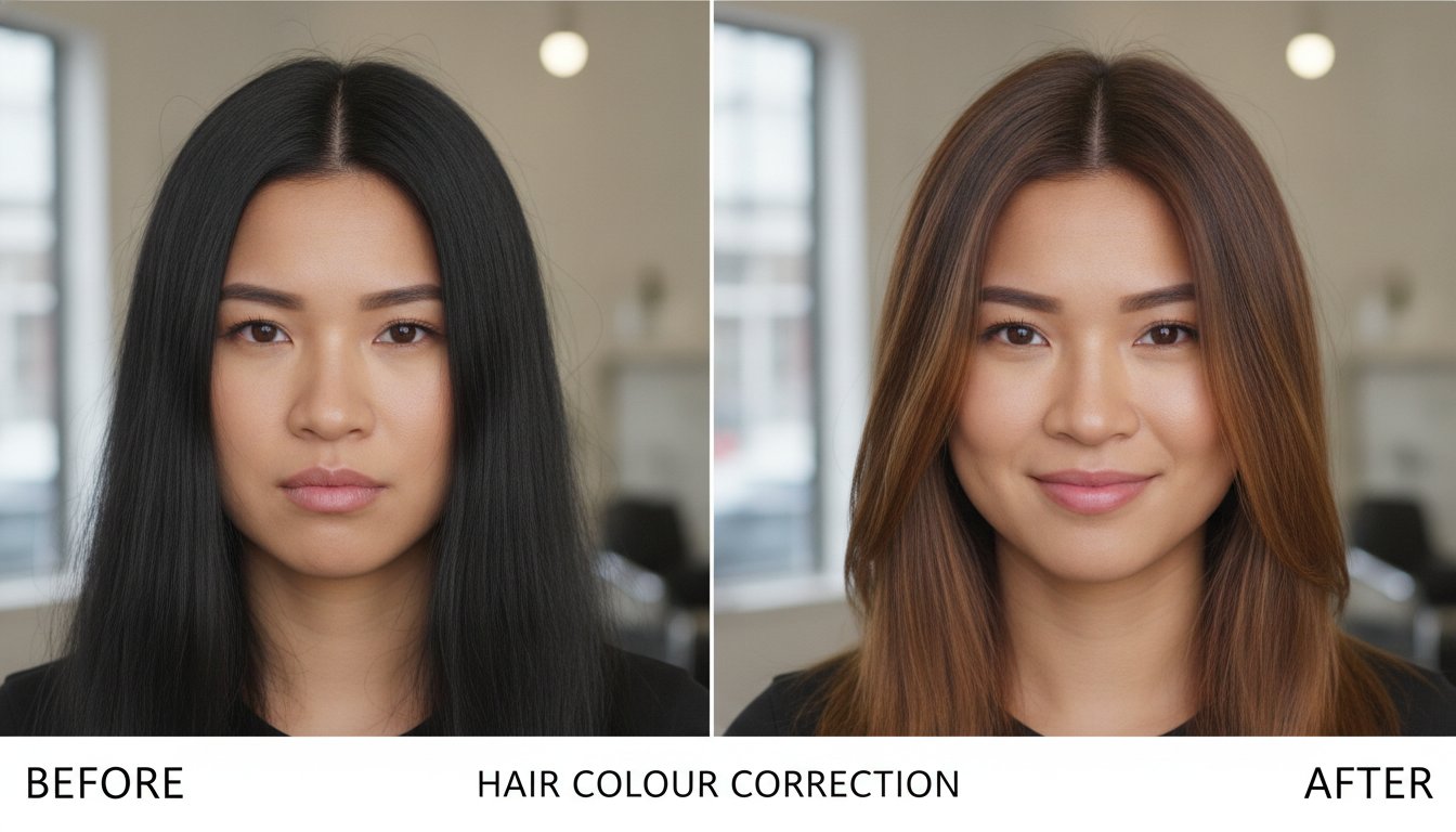 What is the difference with natural black hair and coloured black hair